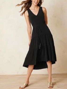 Tommy Bahama Carmela Sleeveless Tiered High-Low Dress